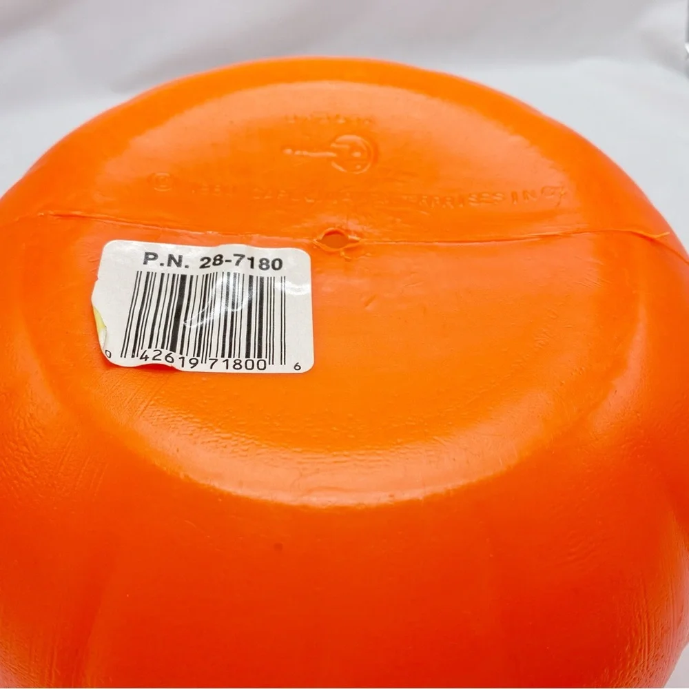 Vintage Pumpkin Blow Mold 1980 Carolina Enterprises Rare 8 in. USA